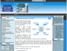 Tablet Screenshot of kocer-industrieservice.de